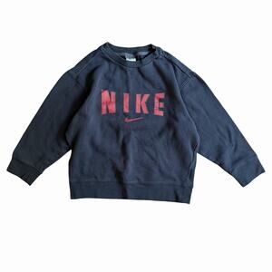 Vintage 90s Nike White Tag Dark Blue Sweatshirt Youth Sz S 10 Crewneck Pullover